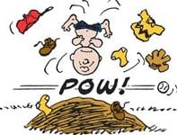 Charlie Brown Falling over