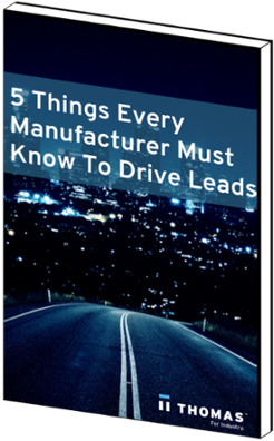 5 Things Every Manufacturer Must Know to Drive Leads ebook mockup